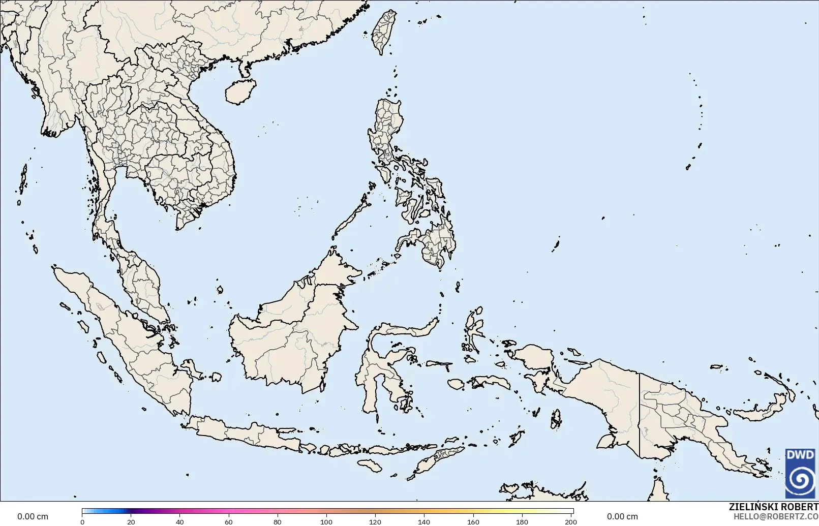 ICON model - Asia Tenggara, Kedalaman Salju