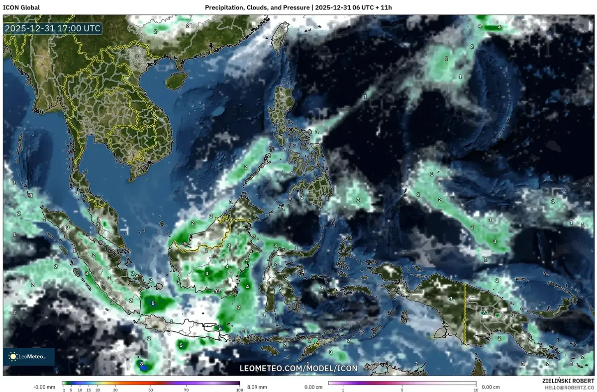 Hembusan Angin Meningkat di Wilayah pada 1 Jan 2026