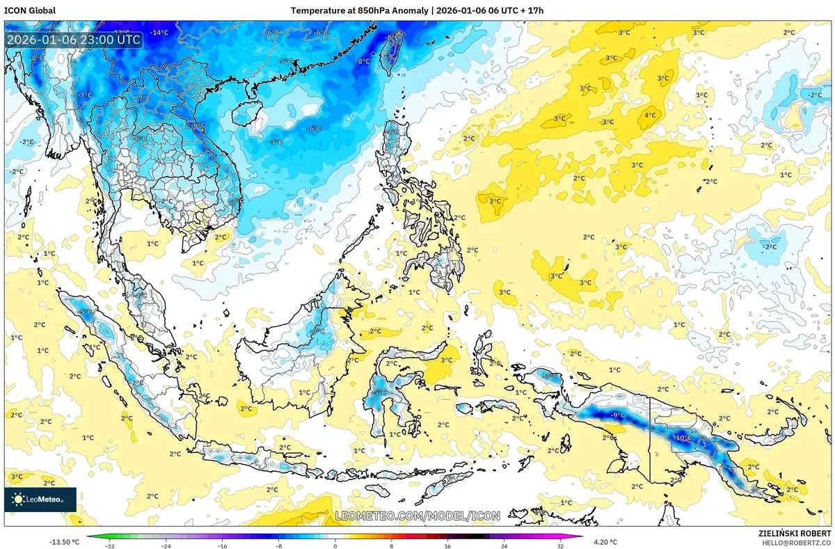 Anomali Suhu di Seluruh Indonesia 7 Januari 2026