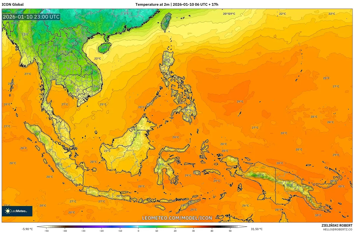 Suhu Pagi Tertinggi 29°C 11 Januari 2026