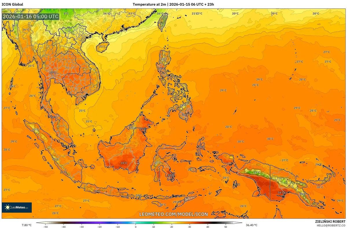Suhu Puncak di Jakarta 16 Januari 2026