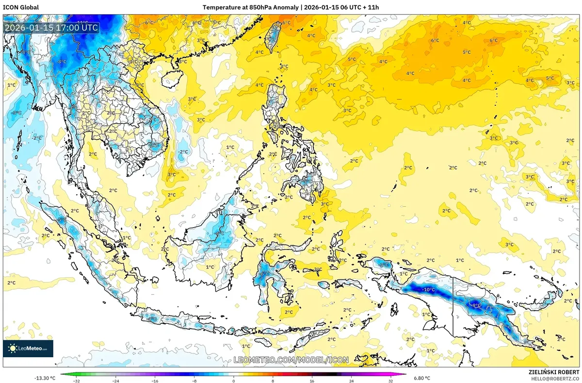 Anomali Atmosfer Hangat 16 Januari 2026
