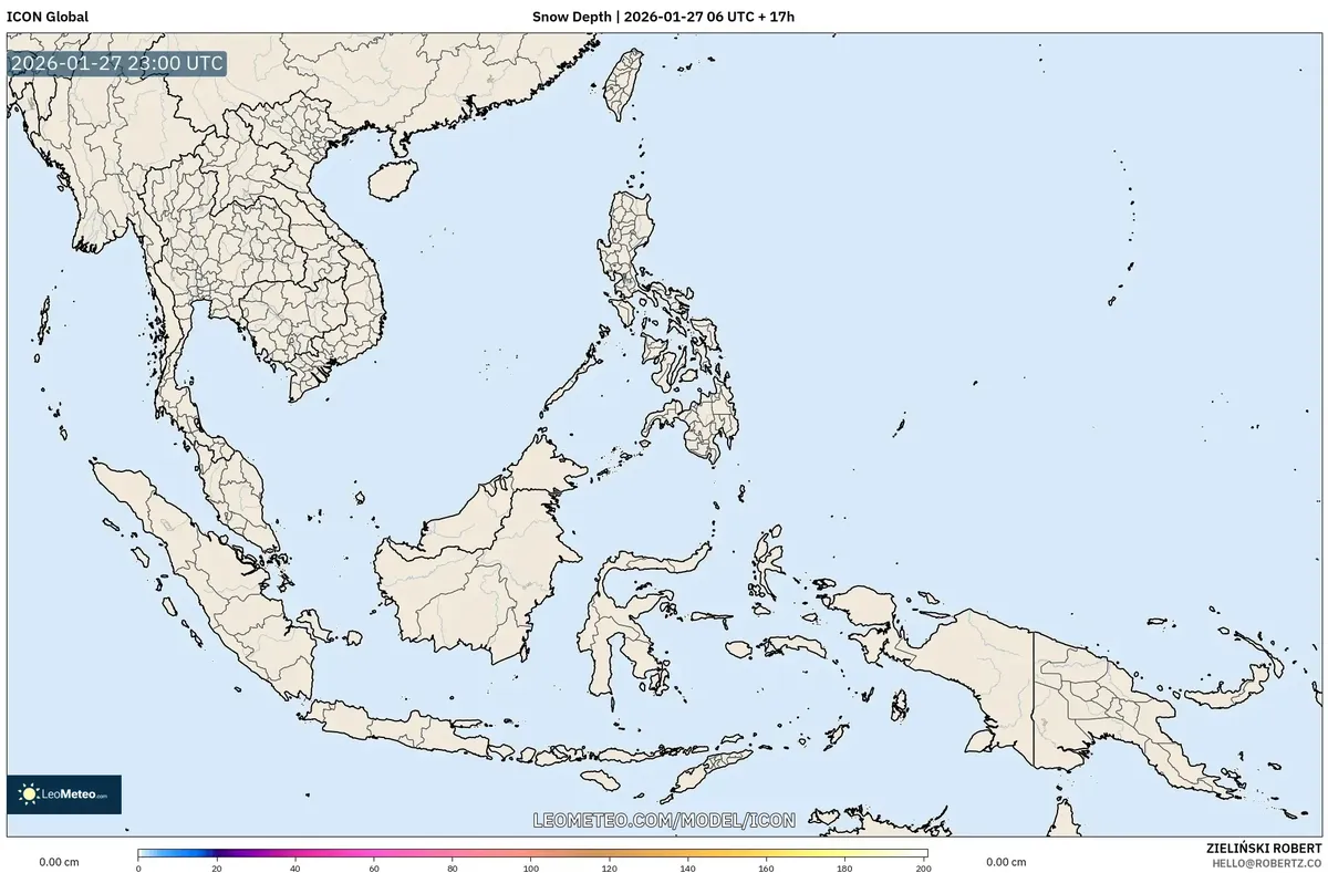 Tekanan Permukaan Laut Rata-Rata di Wilayah Maritim pada 28 Januari 2026