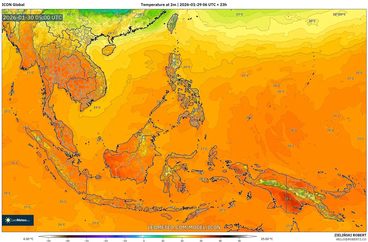 Suhu Puncak di Jakarta pada 30 Januari 2026
