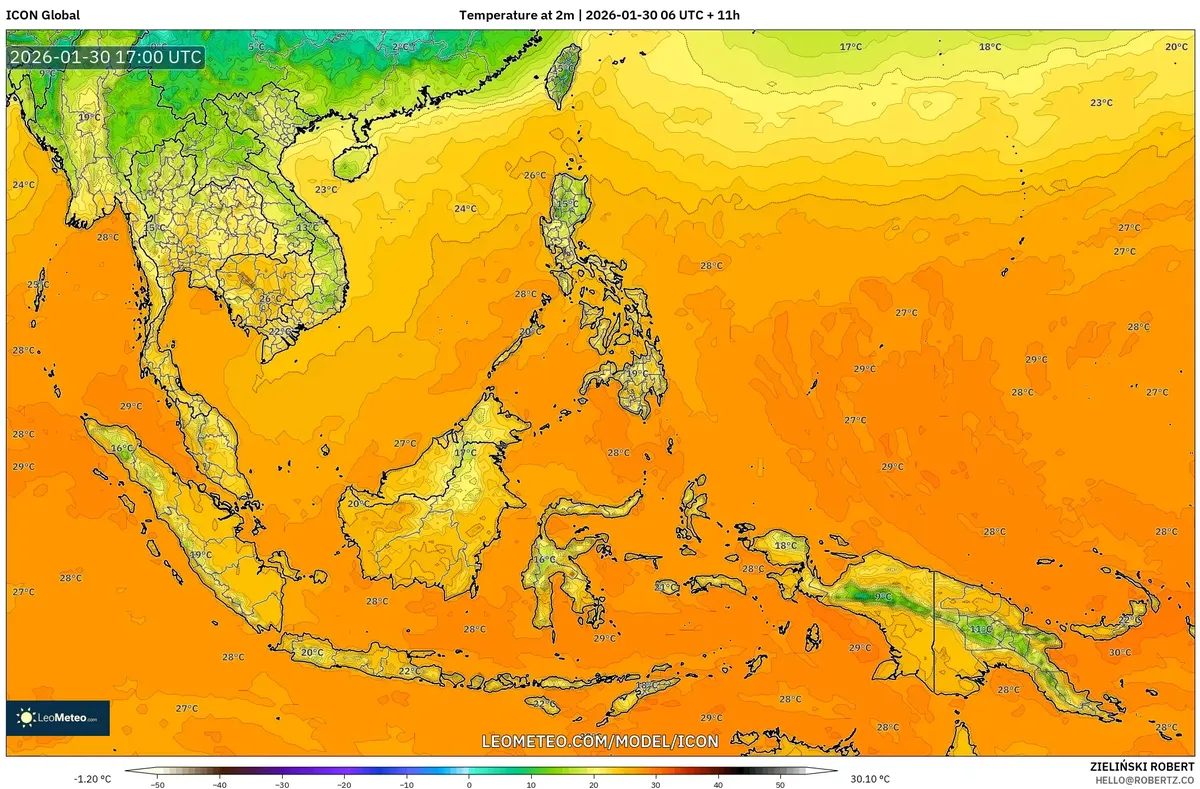 Puncak Panas Siang Hari di Jakarta pada 31 Januari 2026