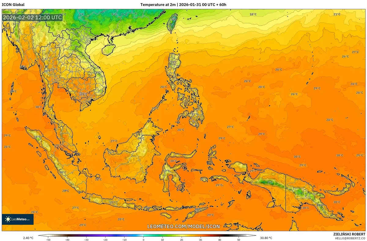 Suhu Puncak di Jakarta pada 2 Februari 2026