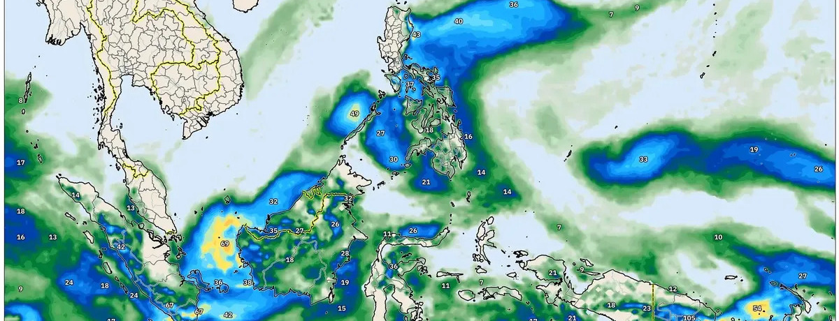 Hujan Lebat & Angin 70 km/h Menghantam Asia Tenggara pada Senin, 8 Desember 2025