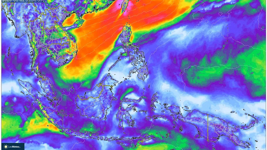 Indonesia Menguap di Bawah Awan Lembap pada 2 Januari 2026 – Hujan Pagi Mengguyur Lebat di Berbagai Pulau