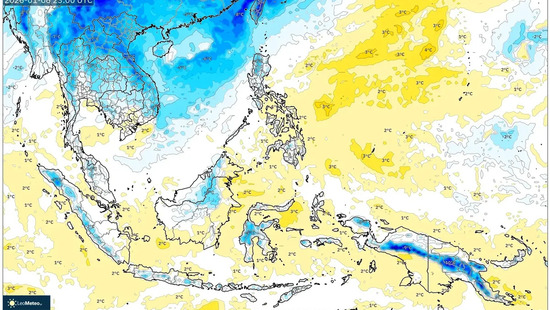 Kondisi Hangat dan Cerah pada 7 Januari 2026 – Suhu Tinggi Meluas dengan Langit Cerah