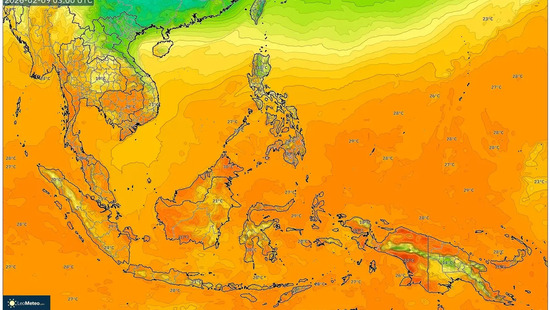 Perlu ubah rencana pekan depan? 9–15 Februari 2026 Tropis Nyaman: Puncak 32°C, Terasa 34°C & Hujan Ringan