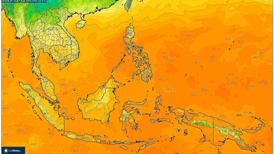 Badai Lebat dan Angin 80 km/jam Terjang Indonesia – Gelombang Panas Diprakirakan pada 12 Desember 2025