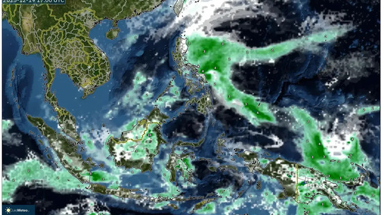 Panas 34 °C dan Badai Guntur Hebat Menghantam pada 20 Desember 2025