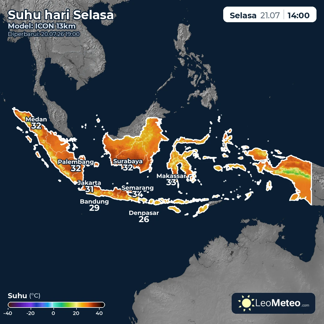 Suhu hari ini